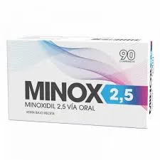 N/Apl  Minox 2.5 Minoxidil 2.5 Via Oral 30 Comp. Plastico  Blanco