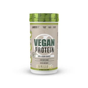 Landerfit  Vegan Protein Vainilla Plastico  Verde