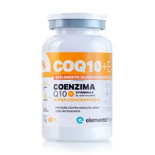 Elemento Puro  Coenzima Q10n+ Vitamina E 60 Capsulas Plastico  Blanco