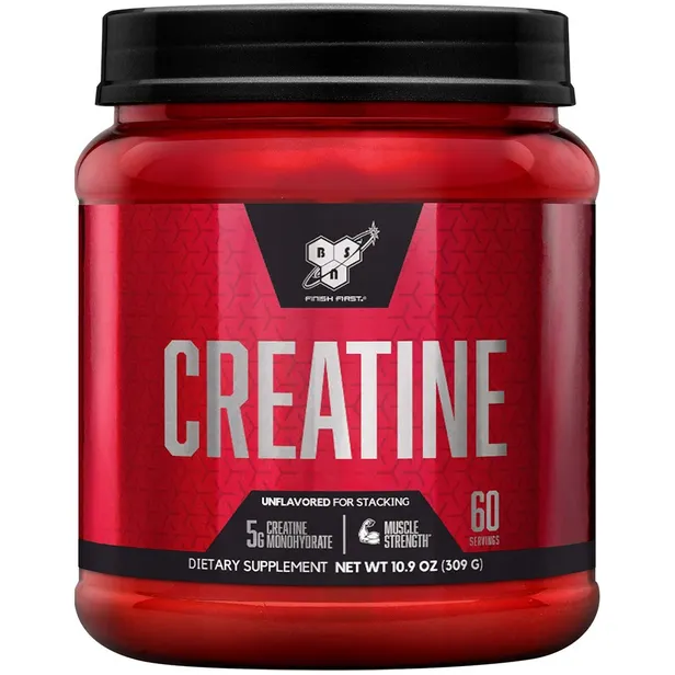 Bsn Creatine Dna Plastico 309 G/60 Servs Rojo
