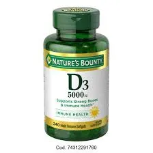 Nature’S  Bounty Vitamina D3 5000ui X240 Plastico  Verde