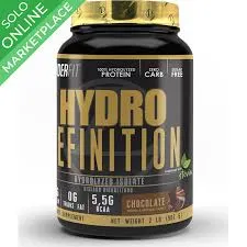 Landerfit Whey Hydro Definition With Stevial Chocolate 2 Lbs Plastico  Negro