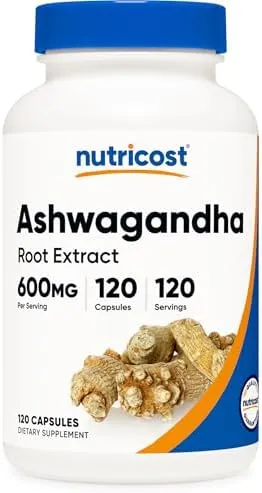 Now  Ashwagandha Root Extract Plastico  Blanco