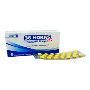 Catedral Medicamentos 36 Horas Tadalafiil 20mg  20 Comprimidos CartóN  Blanco