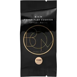 Bom Cosmeticos Cover Flex Cushion Spf50+ Refill 25n Medium Plastico  Negro