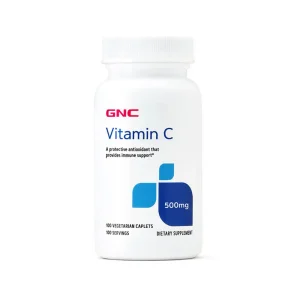Gnc  Vitamin C 500 Mg 250 Servings Plastico  Blanco