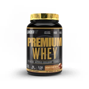 Landerfit Whey Premium Chocolate Peanut Butter Plastico 5 Lbs/2.27 Kg S/C