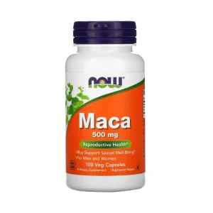 Now  Maca 500mg Plastico  Blanco