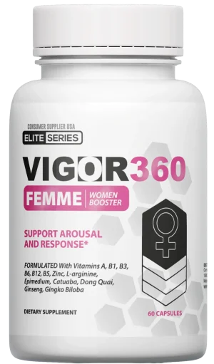 Vigor 360 Vitamina Femme Women Booster 60 Caps Plastico  Blanco