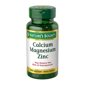 Nature’S  Bounty Calcium Magnesium Zinc X100 Plastico  Verde