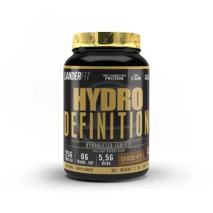 Landerfit Whey Hydro Definition  Chocolate Plastico 5 Lbs/2.27 Kg Negro