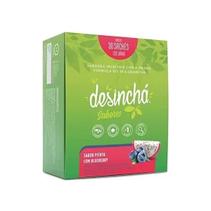 N/Apl  Desincha Sabor Pitaya Con Blueberry 30 Saches CartóN  Verde