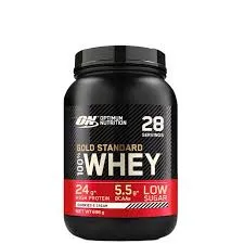 Optimum Nutrition  Gold Standard Whey Cookie & Cream 27 Servicios Plastico  Negro