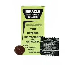 Miracle  Caramelo Para Tos Plastico  Verde