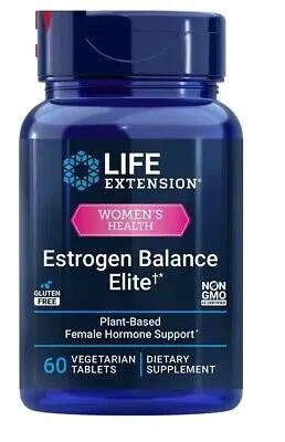 Life ExtensióN Vitamina Women`S Health Estrogen Balance Elite 60caps Plastico  Azul