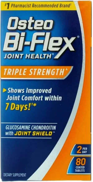 Osteo Bi-Flex Vitamin Triple Strength 80 Tablets CartóN  Azul
