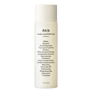 Abib Cosmeticos Jerico Rose Pha Toner Skin Booster 200ml CartóN  Blanco