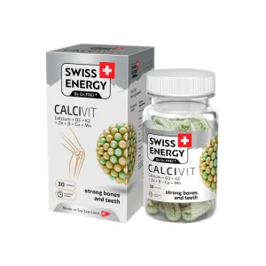 Swiss Energy  Calvit Strong Bones And Teeth CartóN  Blanco