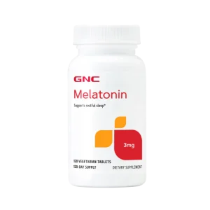Gnc Melatonin Melatonin Plastico 60 Blanco