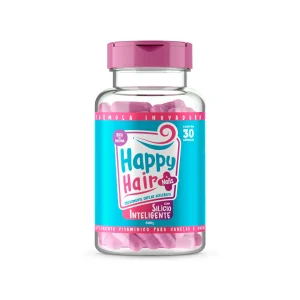 Happyhair Vitamin Nails Blend De Vitaminas E Minerais 30 Caps 500mg Plastico  Celeste