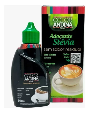 Color Andina  Foods Stevia Color Edulcorante 10g CartóN  Negro