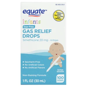 Equate Medicamentos Gotas Para Aliviar Los Gases Estomacales Para Bebes CartóN  Blanco