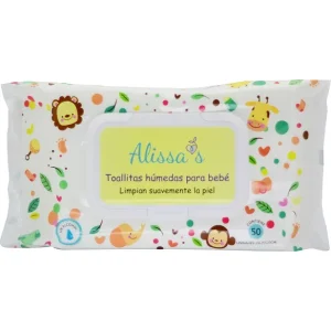 Alissa´S Toallitas HúMedas Toallitas HúMedas Para Bebé 50 Unidades Plastico  Colorido