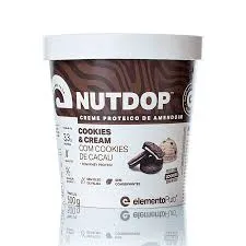 Elemento Puro  Nutdop Pasta De Amendoim Cookies And Cream 500mg Plastico  Blanco
