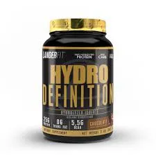 Landerfit Whey Hydro Definition Chocolate Plastico  Negro