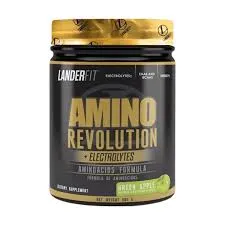 Landerfit Amino Amino Revolution Green Apple Plastico 480 G S/C