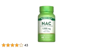 Nature’S  Nac N-Acetyl Cysteine 1.200 Mg 60 Capsules Plastico  Morado