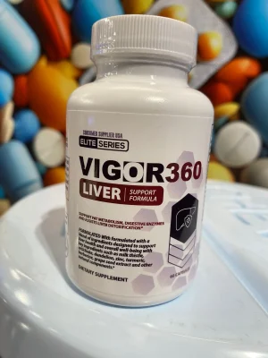 Vigor 360 Vitamina Liver Support Formula 60 Caps Plastico  Blanco