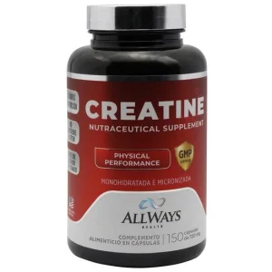 All Ways Medical  Creatina 150 Capsulas 720mg Plastico 60 Caps Negro