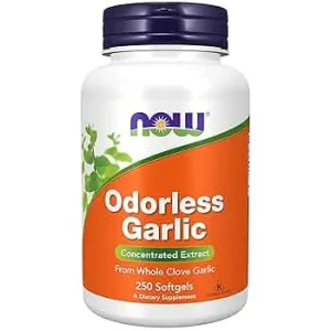 Now  Odorles Garlic 100 Cap Plastico  Blanco