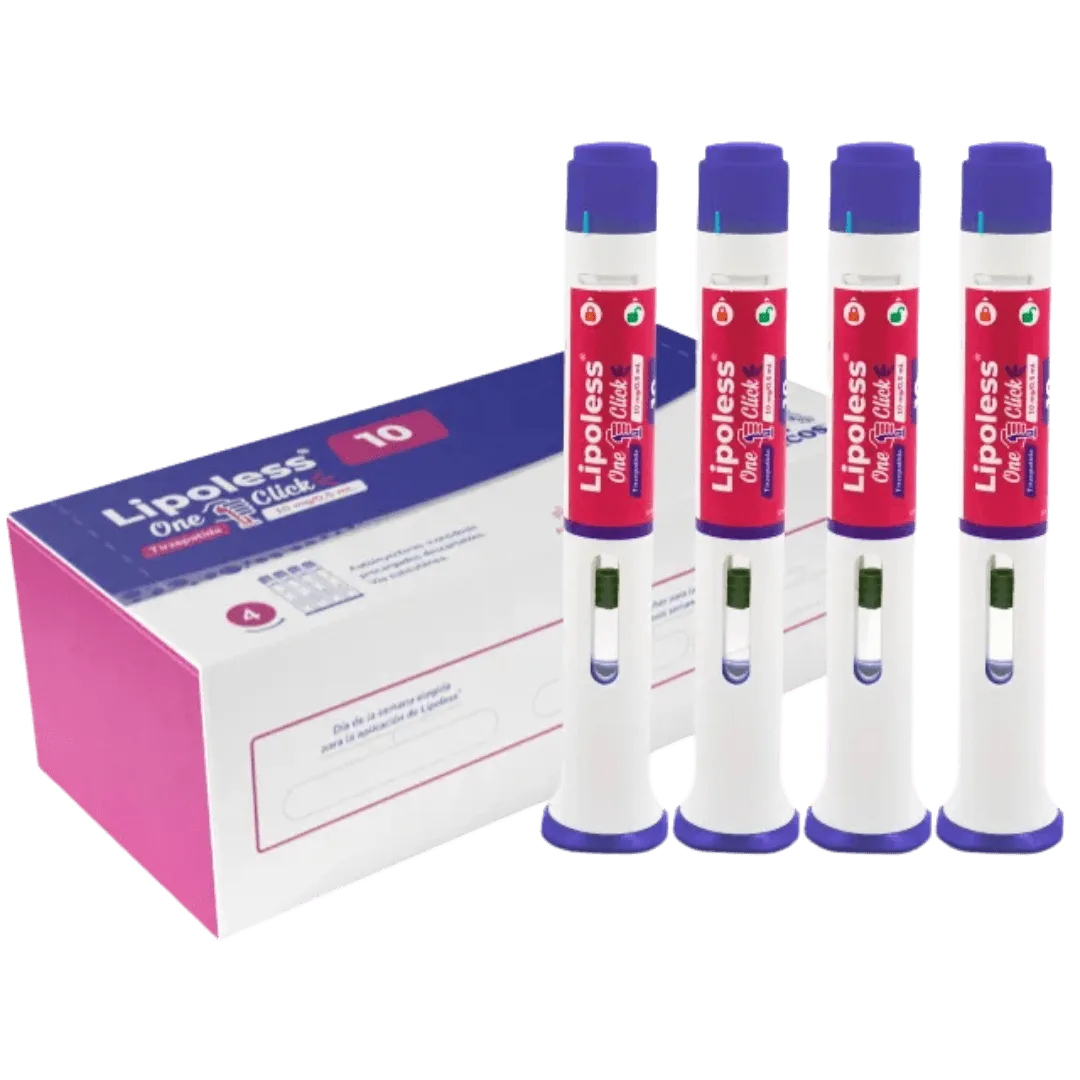 ETICOS LIPOLESS 10 ONE CLICK TIRZEPATIDA 10MG/0.5ML CARTON BLANCO